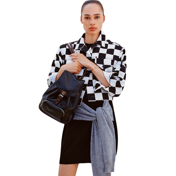 Louis Vuitton Montsouris PM Black For Women 28cm/11in - M12587