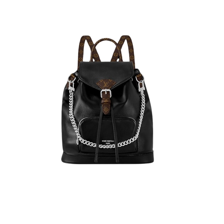 Louis Vuitton Montsouris PM Black For Women 28cm/11in - M12587