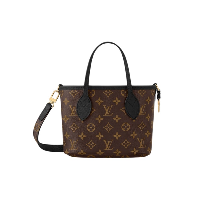 Louis Vuitton Neverfull Bandoulière Inside Out BB Black For Women 24cm/9.4in - M12099
