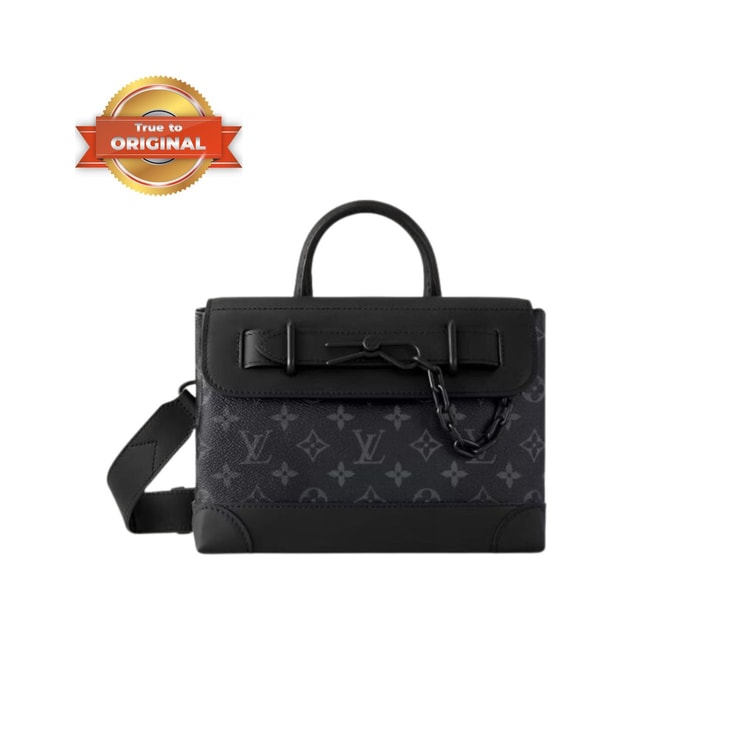 [True-to-ORIGINAL] Louis Vuitton Steamer PM Black For Men 9.8in/25cm - M46953