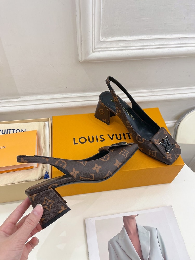 Louis Vuitton Shake Slingback Pump Brown For Women