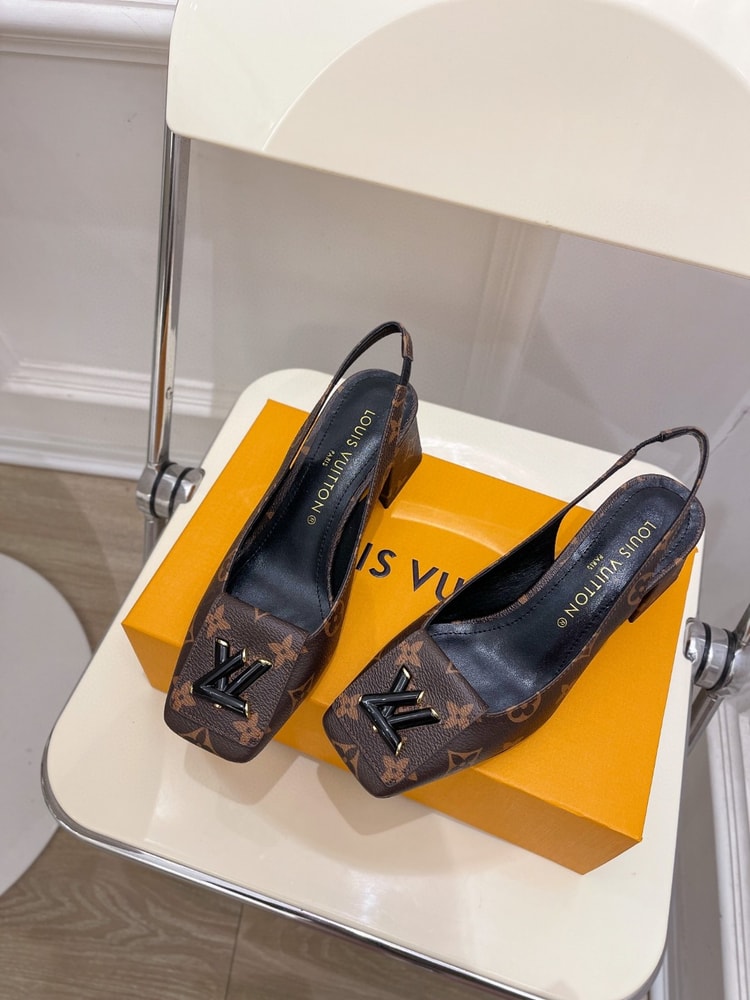 Louis Vuitton Shake Slingback Pump Brown For Women