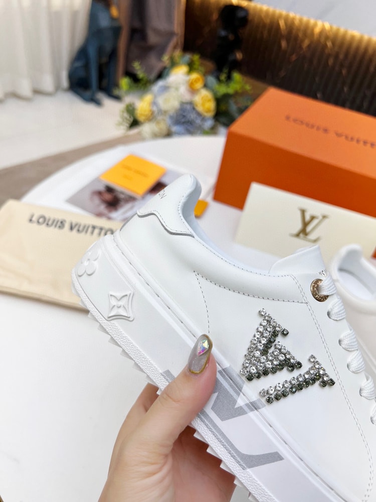 Louis Vuitton Women's Time Out Sneaker Sliver For Women LV 1A9Q2G