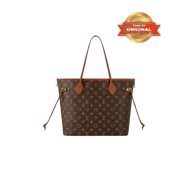 [True-to-ORIGINAL] Louis Vuitton Neverfull Inside Out MM Tan For Women 31cm/12.2in - M12061