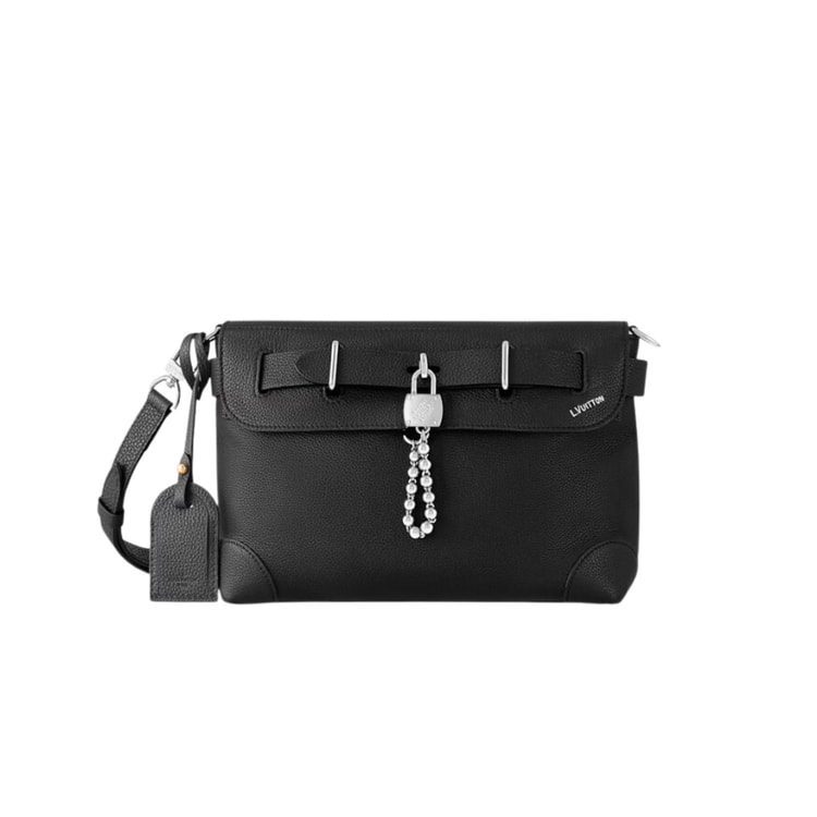 Louis Vuitton Steamer Crossbody Black For Men 30cm/12in - M11607