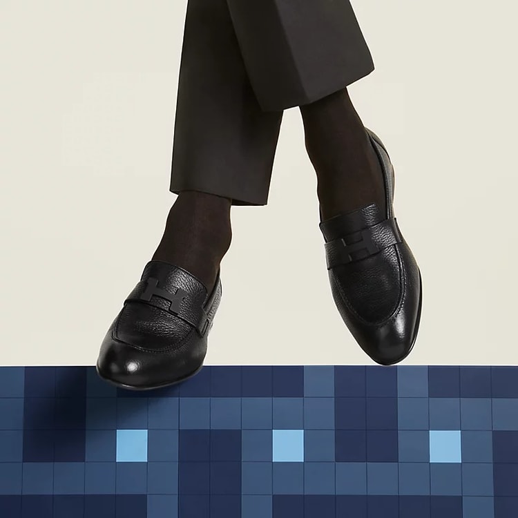 Hermes Paris Loafer Noir For Men H242898ZA02410