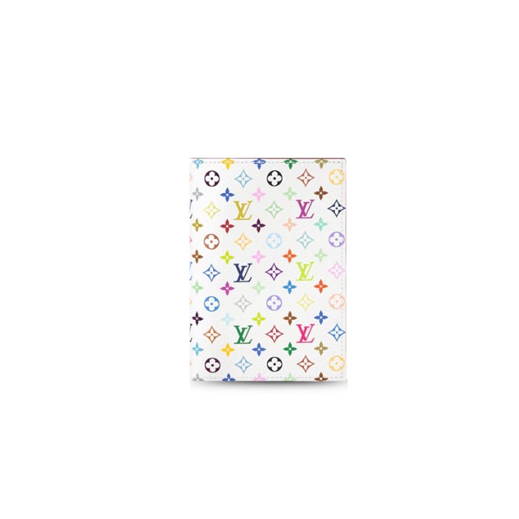 Louis Vuitton LV x TM Passport Cover Multicolore Blanc Wallet For Women 10cm/3.9in - M14178