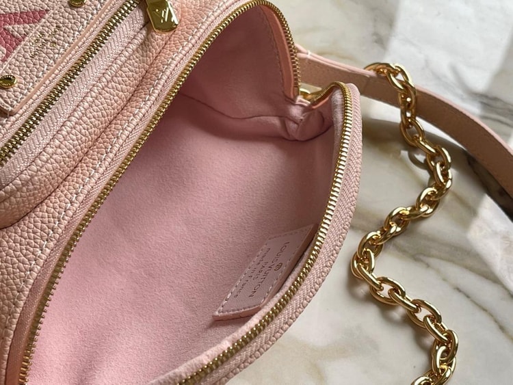 [True-to-ORIGINAL] Mini Bumbag Gradient Pink For Women M82347- 6.7 Inches/ 17 Cm