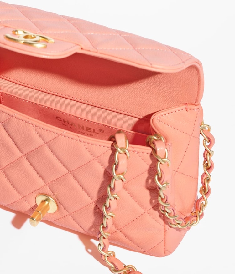 Chanel Mini Flap Bag Light Orange 7.1in/18cm For Women AS5239-B19405-NADOL