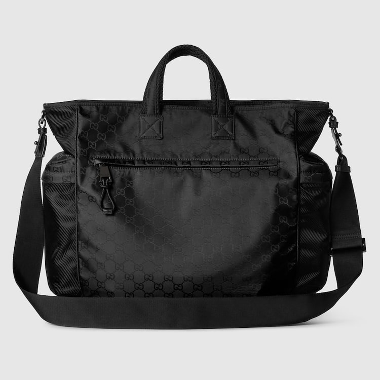 Gucci Large GG Tote Bag Black For Men 15in/38cm ‎‎818962 FAEEE 1062