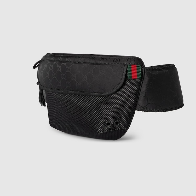 Gucci Small GG Belt Bag Black For Men 12.6in/32cm ‎804262 FAD76 1047