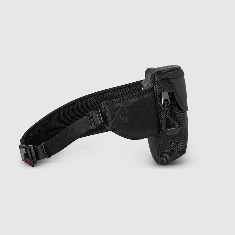 Gucci Small GG Belt Bag Black For Men 12.6in/32cm ‎804262 FAD76 1047