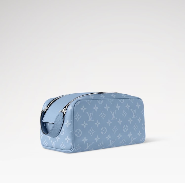 Louis Vuitton Dopp Kit Sky Blue For Men 11in/28cm M14125