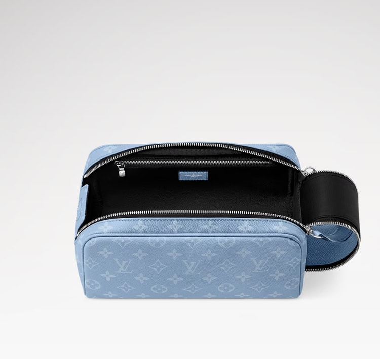 Louis Vuitton Dopp Kit Sky Blue For Men 11in/28cm M14125