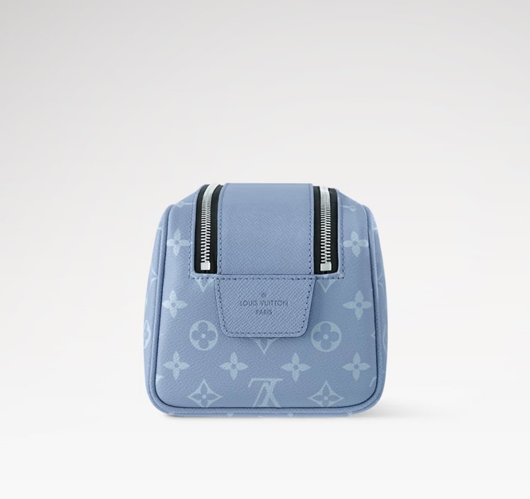 Louis Vuitton Dopp Kit Sky Blue For Men 11in/28cm M14125