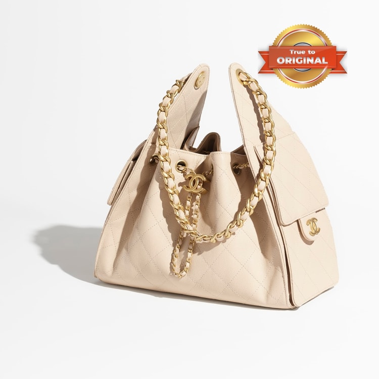 [True-to-ORIGINAL] Chanel 25 Small Handbag Beige For Women 10.2in/26cm  AS5293-B20304-NAGEK