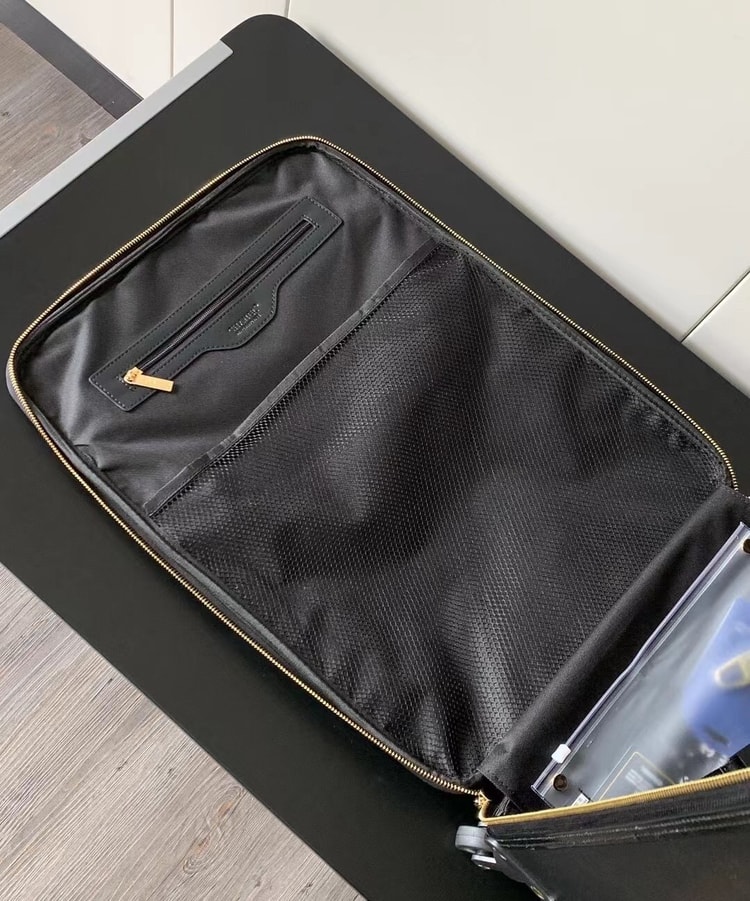 Chanel Quilted Suitcase Black For Women 19.7in/50cm