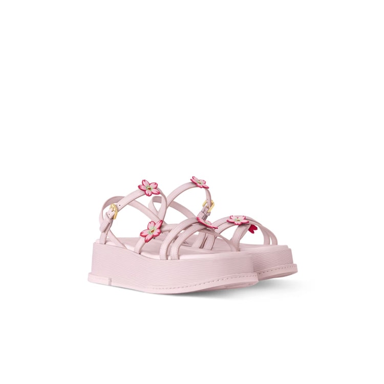 Louis Vuitton LV x TM Maya Platform Sandal Light Pink For Women - 1AGWO2