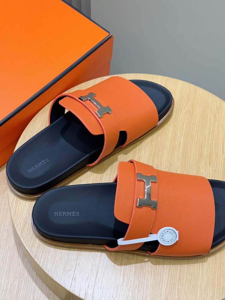 Hermes Jaures Sandal Orange For Men