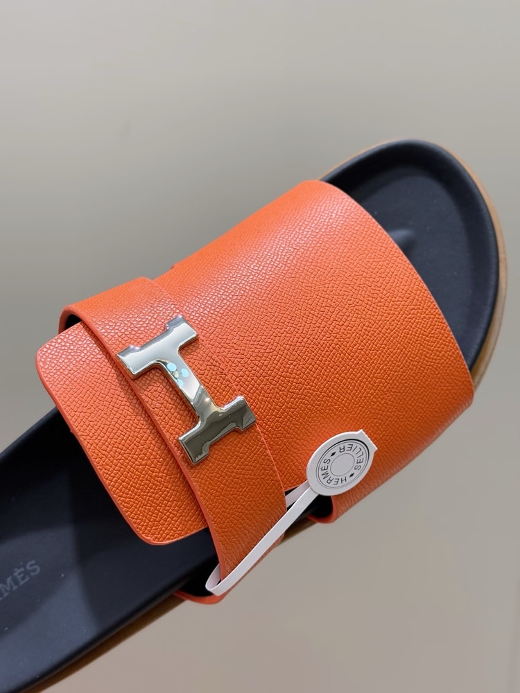 Hermes Jaures Sandal Orange For Men