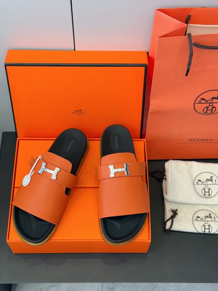 Hermes Jaures Sandal Orange For Men