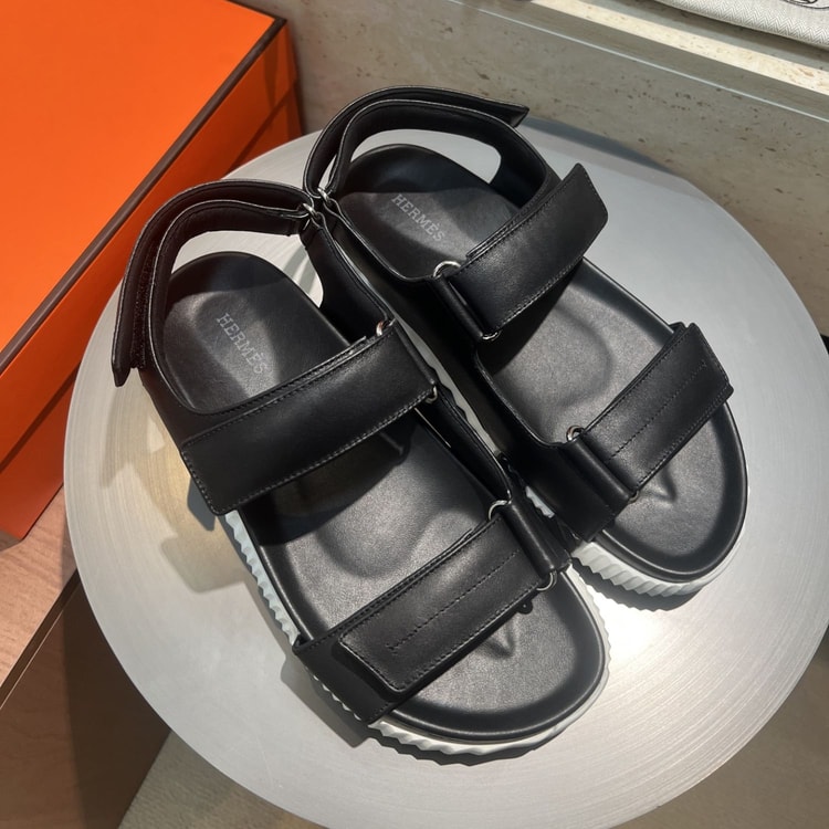 Hermes Junior Sandal Noir For Men - H251988ZH01390