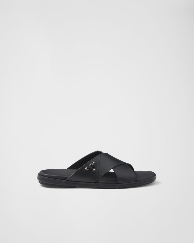 Prada Crisscross Slides Black For Men - 2X3111_3LEM_F0002_F_G000