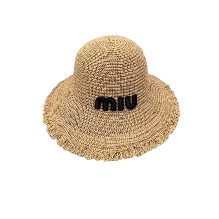 Miu Miu Knit Bucket Hat Brown For Women 57cm/ 22.4in