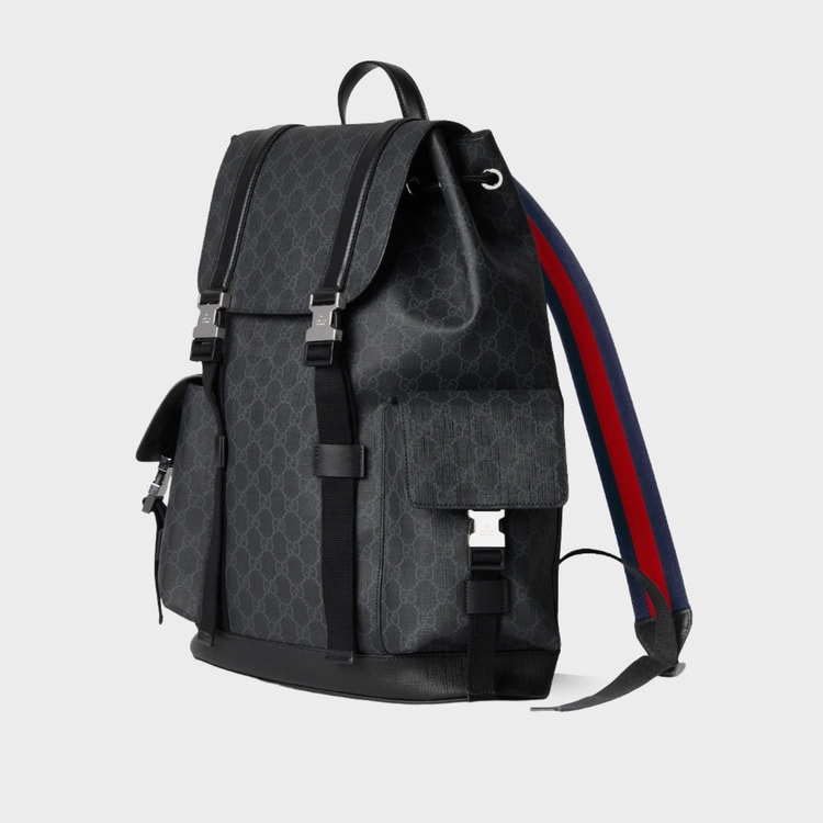 Gucci Large Backpack Black For Men 45cm/18.1in - 792080 FADJQ 1185