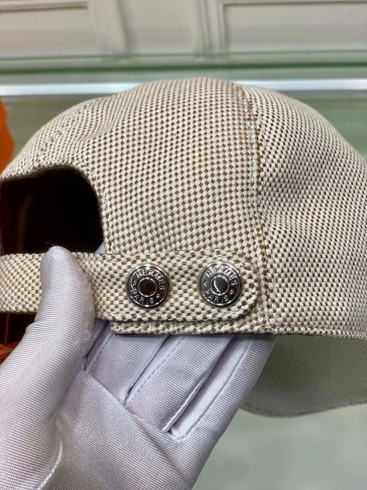 Hermes Davis H Primavera Cap Beige Hermes Cap