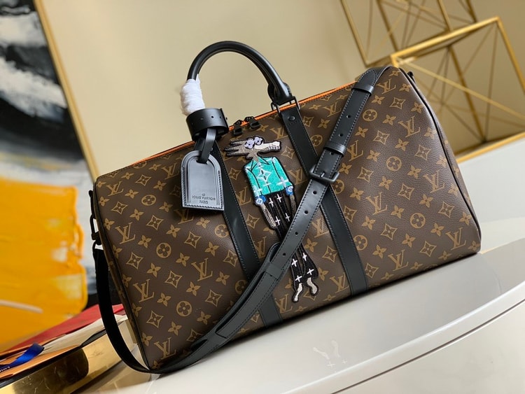 Louis Vuitton Keepall Bandouliere 45 Monogram Canvas For Men, Men’s Bags, Travel Bags 17.7in/45cm LV