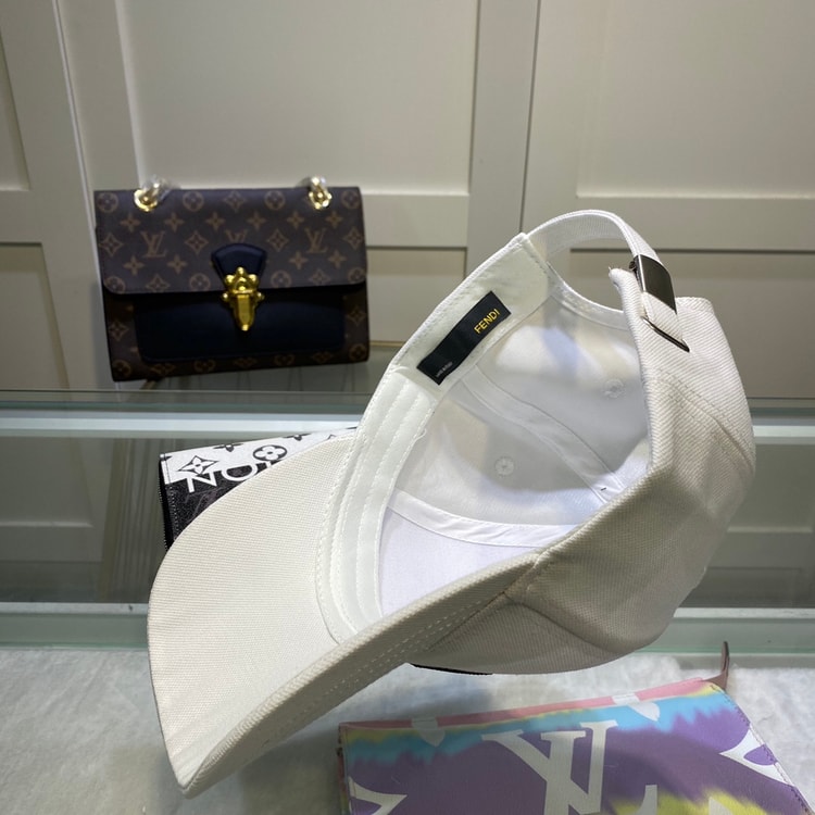 Fendi Baseball Cap White Fendi Cap