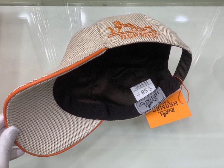Hermes Davis H Primavera Cap Beige Hermes Cap