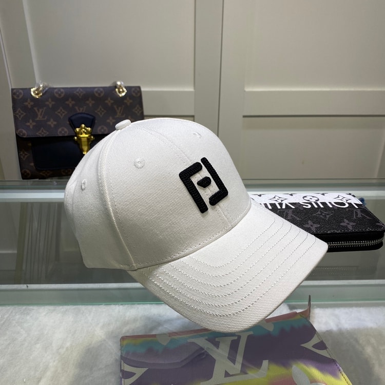 Fendi Baseball Cap White Fendi Cap