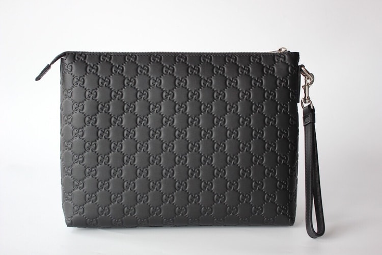 Gucci Animalier Pouch Full Black For Men, Men's Pouch 12in/30.5cm GG