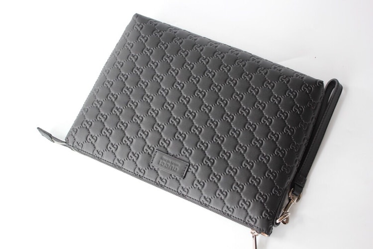 Gucci Animalier Pouch Full Black For Men, Men's Pouch 12in/30.5cm GG