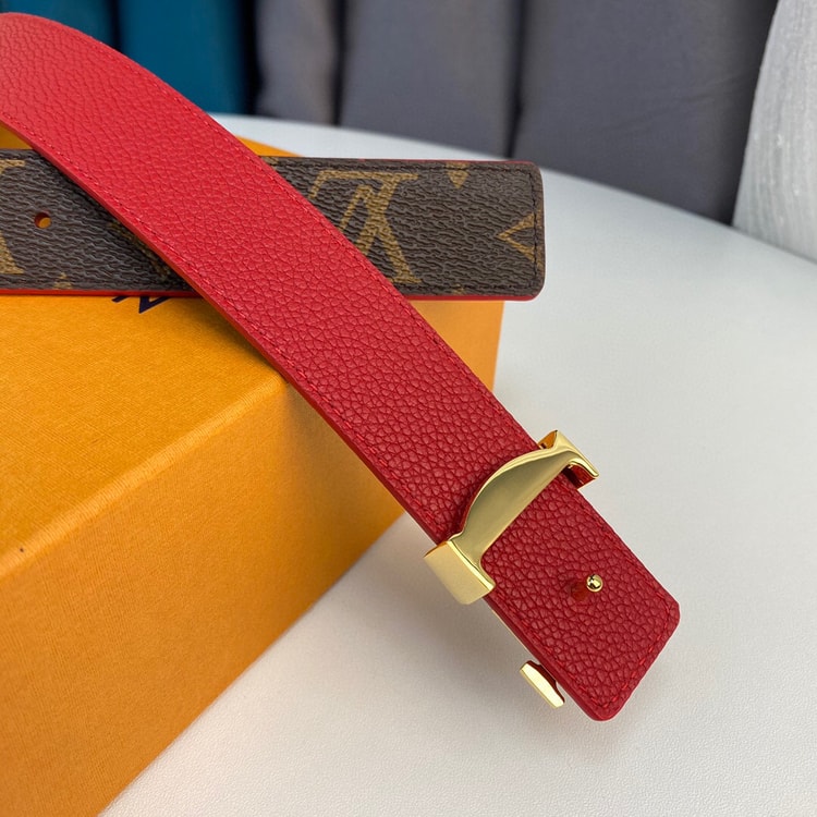 Louis Vuitton LV Initiales Reversible Belt Monogram Canvas, Woment Belt M0322T