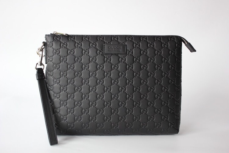 Gucci Animalier Pouch Full Black For Men, Men's Pouch 12in/30.5cm GG