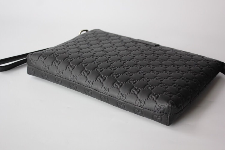 Gucci Animalier Pouch Full Black For Men, Men's Pouch 12in/30.5cm GG