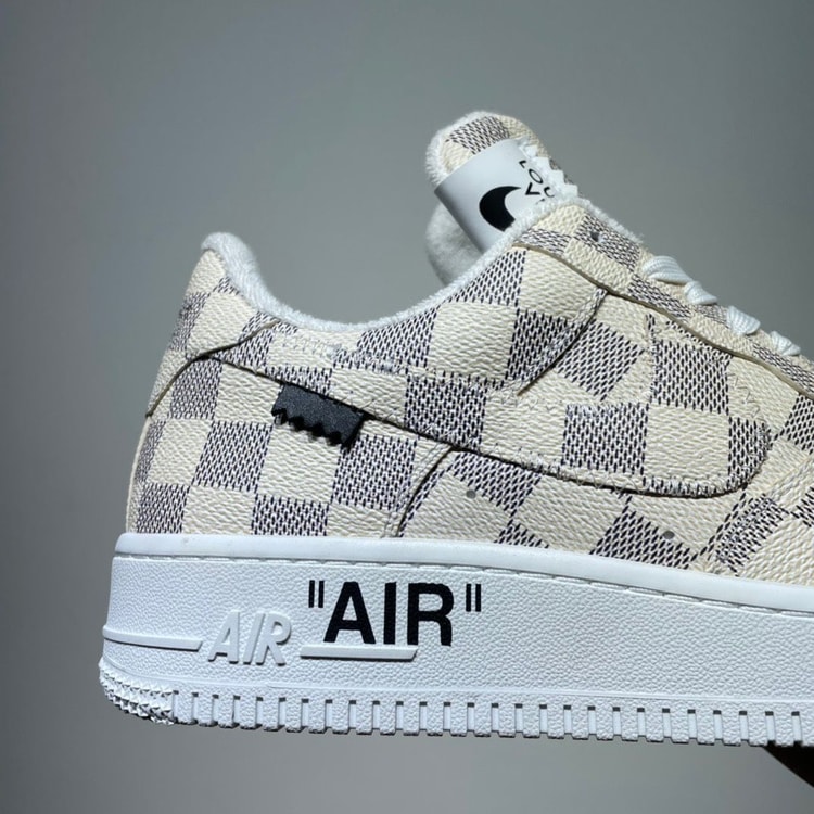 Louis Vuitton And Nike “Air Force 1” By Virgil Abloh Ivory For Men, Men’s Shoes