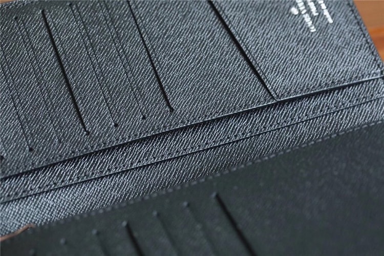 Louis Vuitton Brazza Wallet Monogram Pastel Noir Canvas For Men, Men's Wallet 7.5in/19cm LV