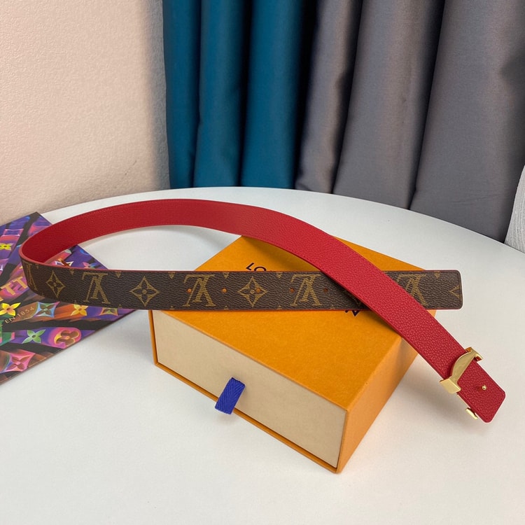 Louis Vuitton LV Initiales Reversible Belt Monogram Canvas, Woment Belt M0322T
