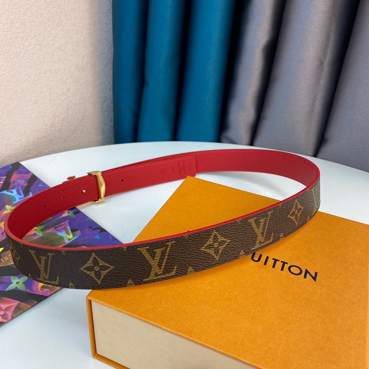 Louis Vuitton LV Initiales Reversible Belt Monogram Canvas, Woment Belt M0322T