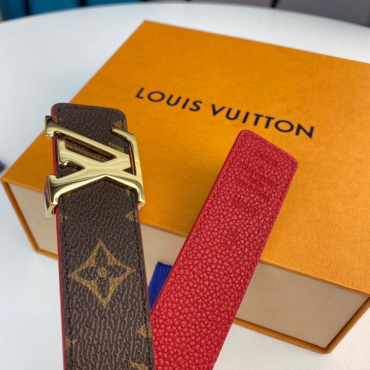 Louis Vuitton LV Initiales Reversible Belt Monogram Canvas, Woment Belt M0322T