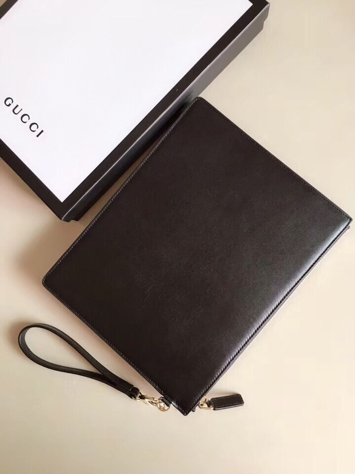 Gucci Marmont Pouch Black For Men, Men's Pouch 12in/30cm GG