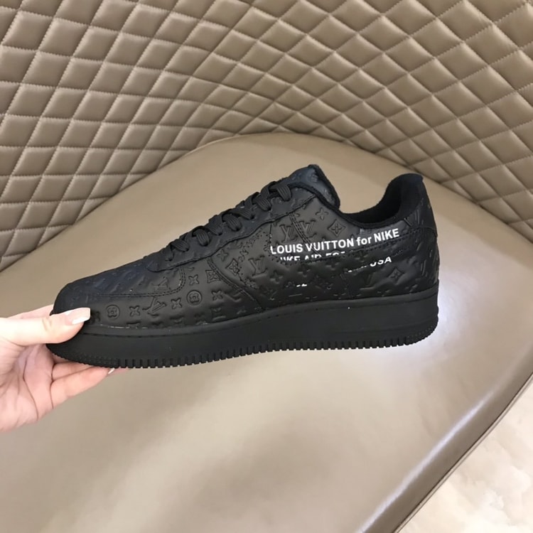 Louis Vuitton And Nike “Air Force 1” By Virgil Abloh Black-Anthracite For Men, Men's Shoes 1A9VD6