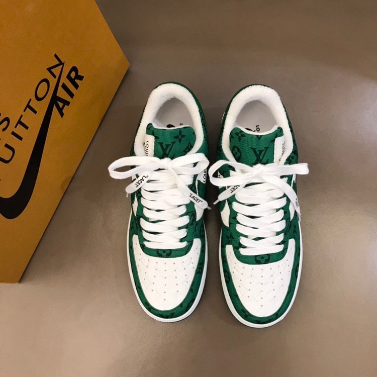 Louis Vuitton And Nike “Air Force 1” By Virgil Abloh White/Gym Green For Men, Men's Shoes 1A9V9U