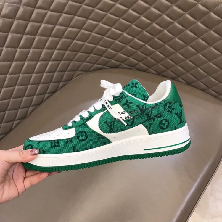 Louis Vuitton And Nike “Air Force 1” By Virgil Abloh White/Gym Green For Men, Men's Shoes 1A9V9U