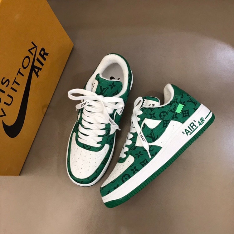 Louis Vuitton And Nike “Air Force 1” By Virgil Abloh White/Gym Green For Men, Men's Shoes 1A9V9U