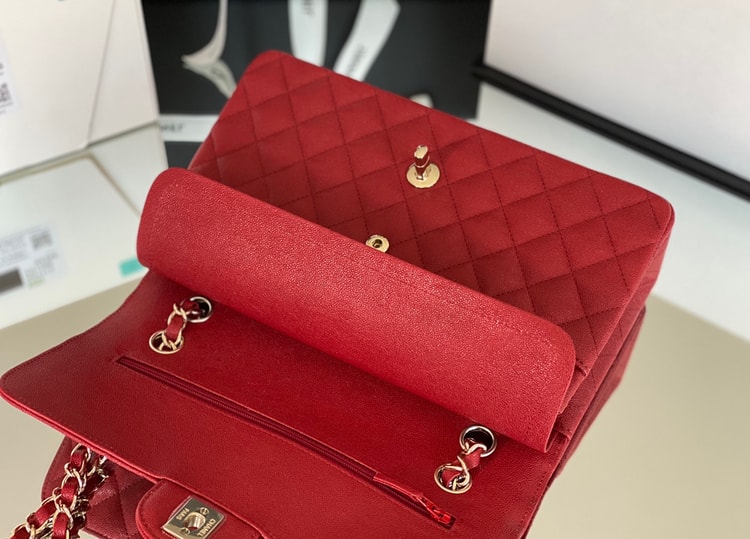 Chanel Classic Handbag 26cm Red A01112